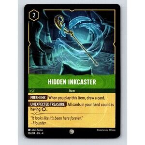 Hidden Inkcaster Disney Lorcana Item Fresh Ink Adventure Rarity Green